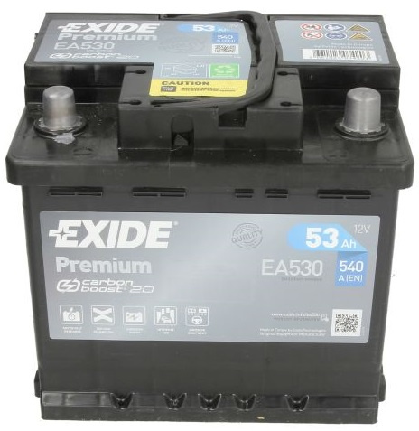 Baterie Exide Premium 53Ah 540A 12V EA530