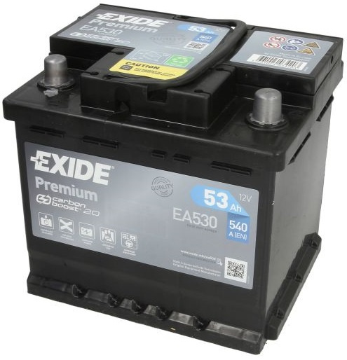 Baterie Exide Premium 53Ah 540A 12V EA530