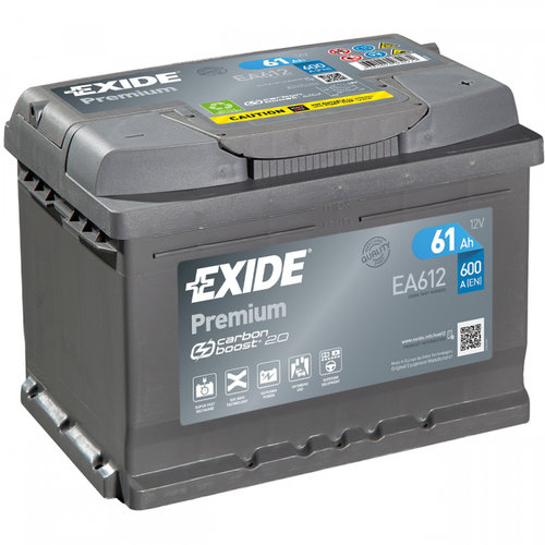 Baterie Exide Premium 61Ah 600A 12V EA612