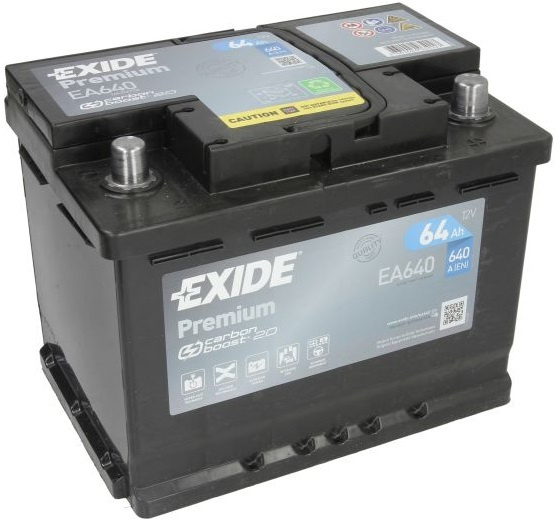Baterie Exide Premium 64Ah 640A 12V EA640