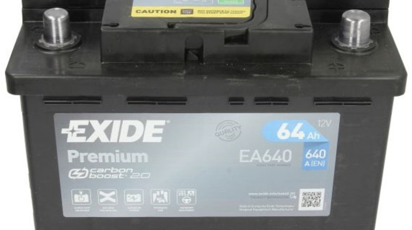 Baterie Exide Premium 64Ah 640A 12V EA640