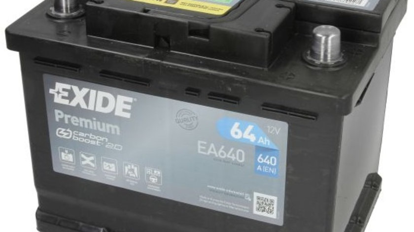 Baterie Exide Premium 64Ah 640A 12V EA640