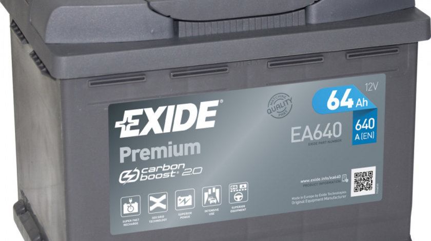 Baterie Exide Premium 64Ah 640A 12V EA640