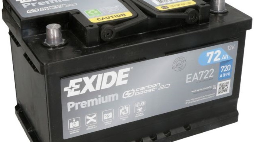 Baterie Exide Premium 72Ah 720A 12V EA722