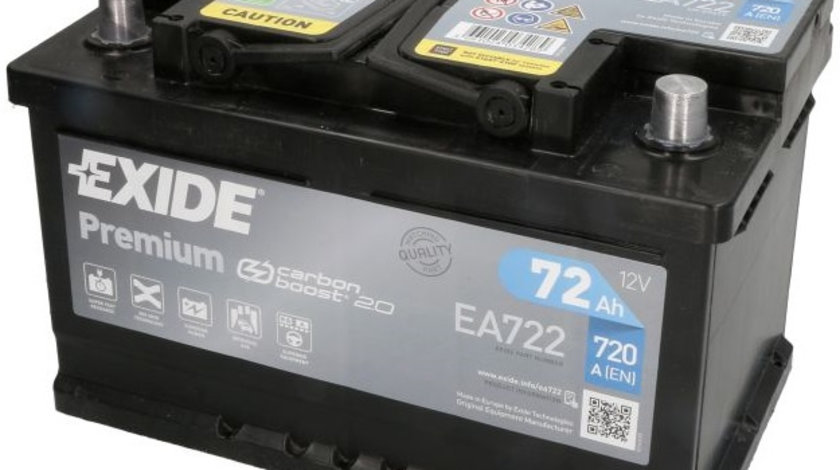 Baterie Exide Premium 72Ah 720A 12V EA722