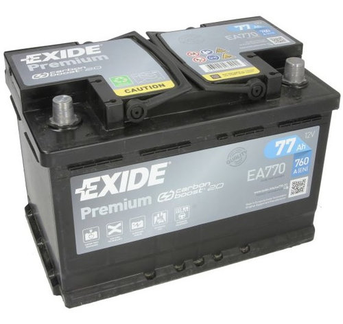 Baterie Exide Premium 77Ah 760A 12V EA770