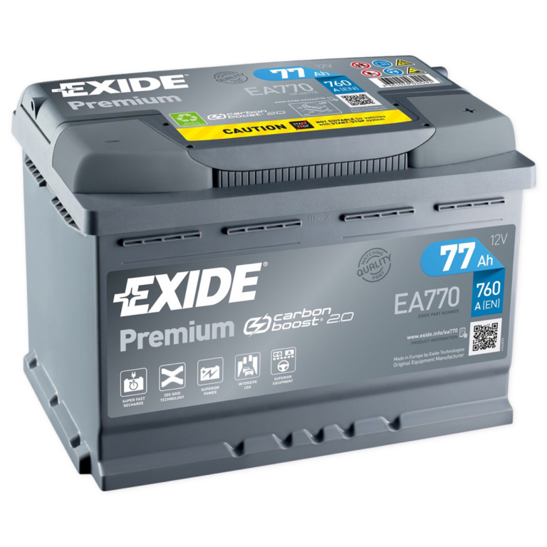 Baterie Exide Premium 77Ah 760A 12V EA770