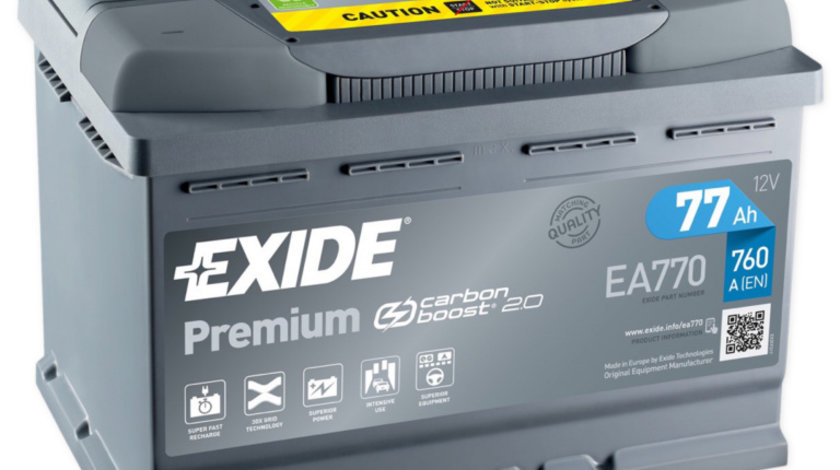 Baterie Exide Premium 77Ah 760A 12V EA770