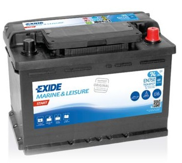Baterie Exide Start, Marine &amp; Leisure 74Ah 680A 12V EN750