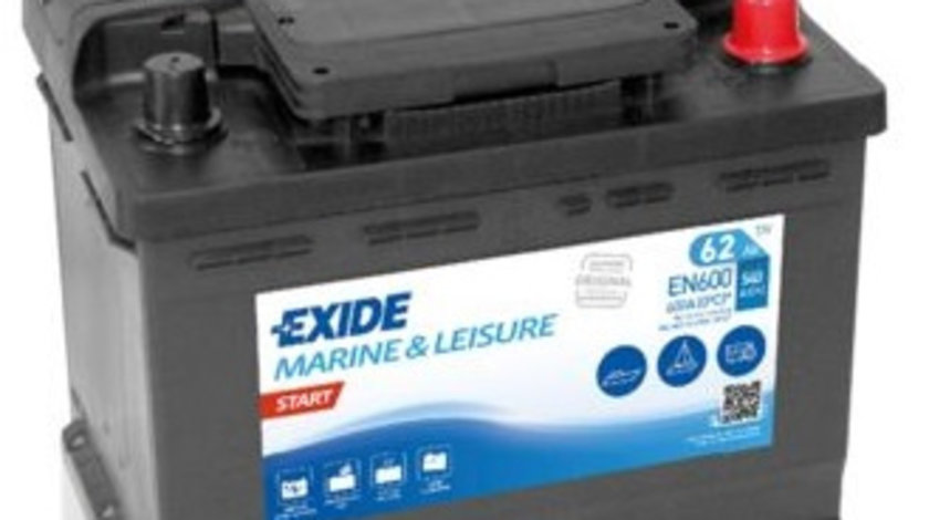 Baterie Exide Start, Marine &amp; Multifit 62Ah 540A 12V EN600