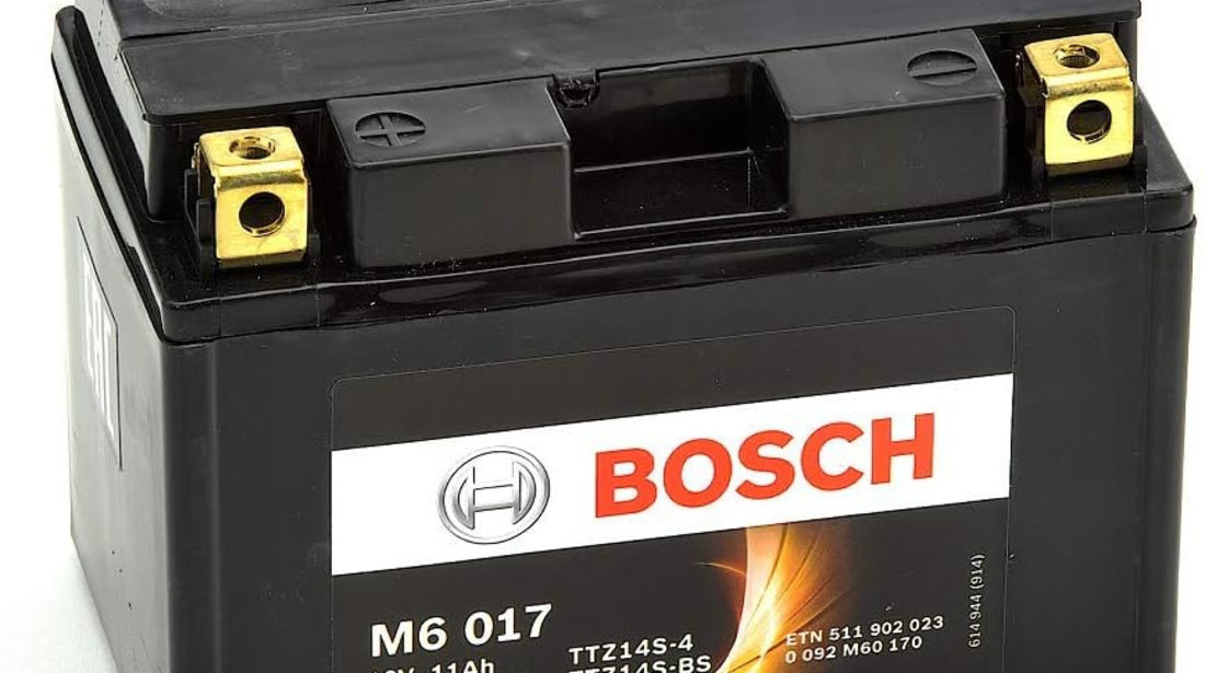 Baterie Moto Bosch M6 Factory Activated 11Ah 230A 12V TTZ14S-BS 0 092 M60 170