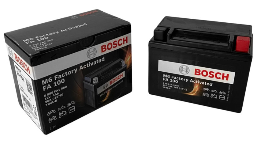 Baterie Moto Bosch M6 Factory Activated 4Ah 12V 50A YB4L-B 0 986 FA1 000