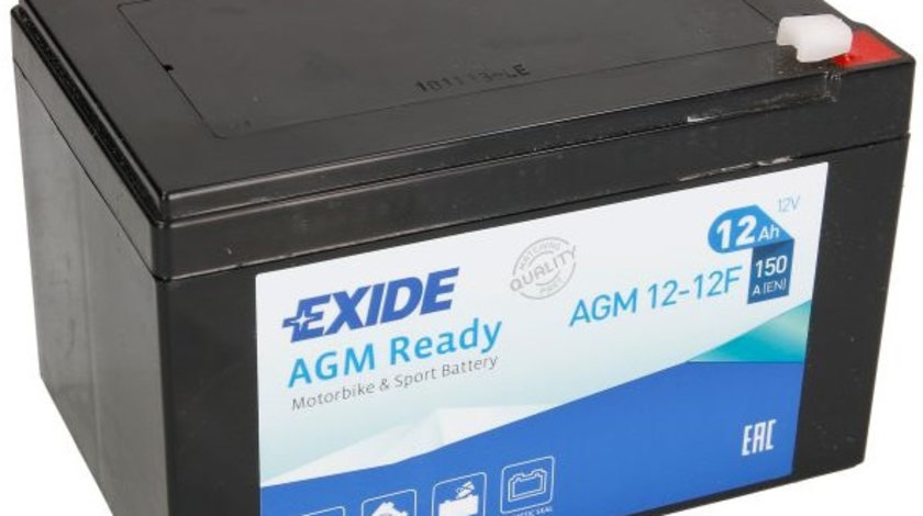 Baterie Moto Exide Agm 12Ah 150A 12V AGM12-12F