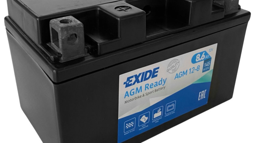 Baterie Moto Exide Agm Ready 8.6Ah 145A 12V YTZ10S-BS