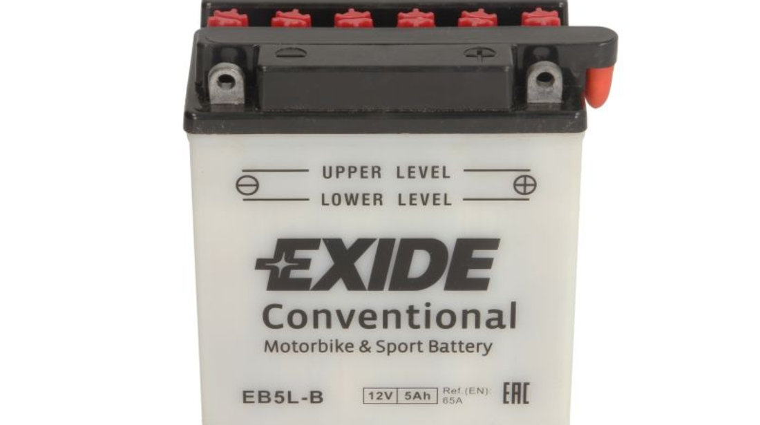 Baterie Moto Exide Conventional Motorbike &amp; Sport Battery 12V 5Ah 65A R+ YB5L-B EXIDE