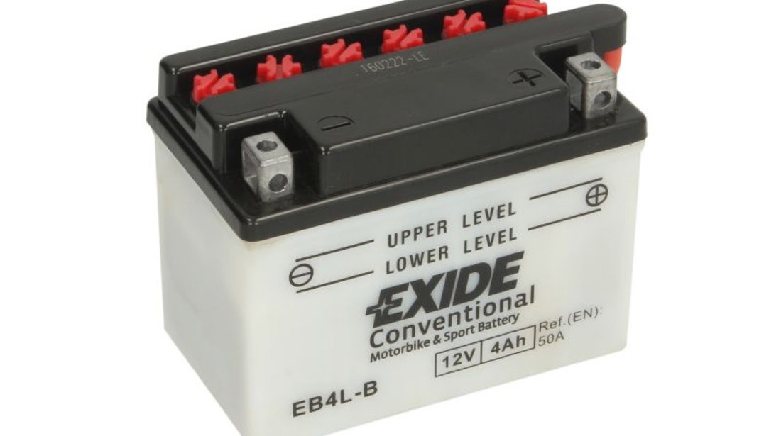 Baterie Moto Exide Conventional Motorbike &amp; Sport Battery 4Ah 50A 12V EB4L-B