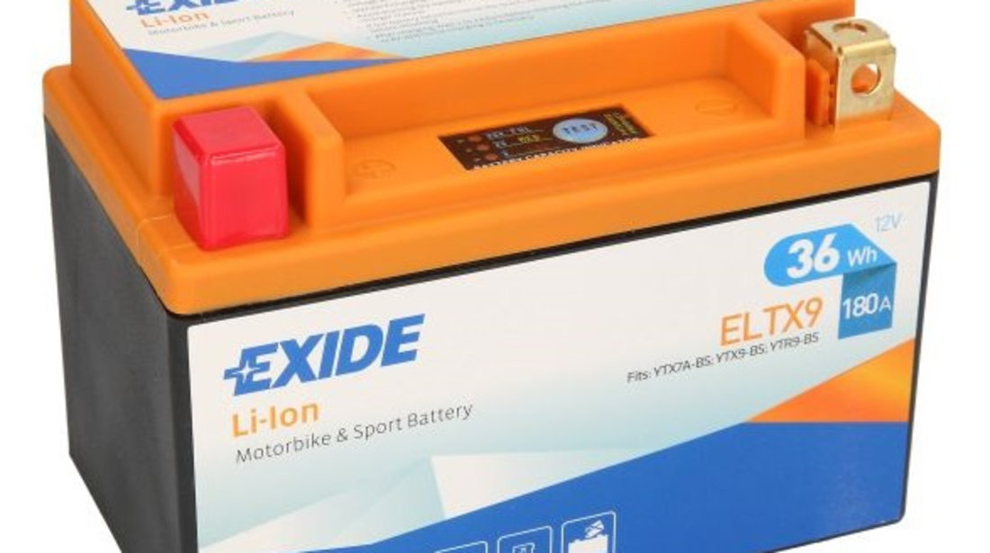 Baterie Moto Exide Li-Ion 12V 3Ah 180A ELTX9 EXIDE