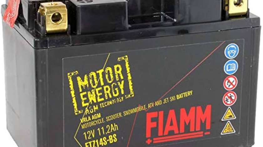 Baterie Moto Fiamm Motor Energy AGM 11.2Ah 230A 12V FTZ14S-BS