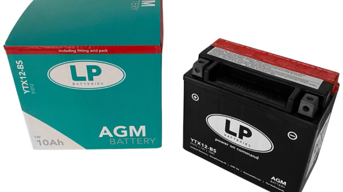 Baterie Moto LP Batteries Agm 10Ah 150A 12V MA LTX12-BS