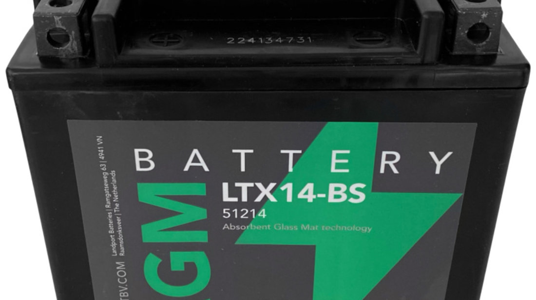 Baterie Moto LP Batteries Agm 12Ah 190A 12V LTX14-BS
