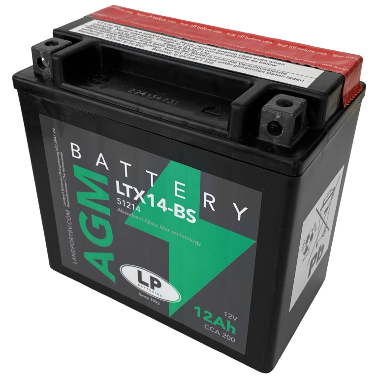 Baterie Moto LP Batteries Agm 12Ah 190A 12V LTX14-BS