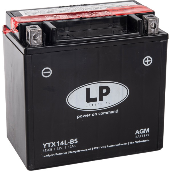 Baterie Moto LP Batteries Agm 12Ah 200A 12V LTX14L-BS