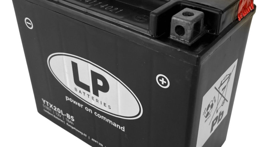 Baterie Moto LP Batteries Agm 18Ah 250A 12V MA LTX20L-BS