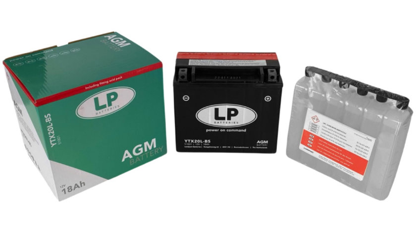 Baterie Moto LP Batteries Agm 18Ah 250A 12V MA LTX20L-BS