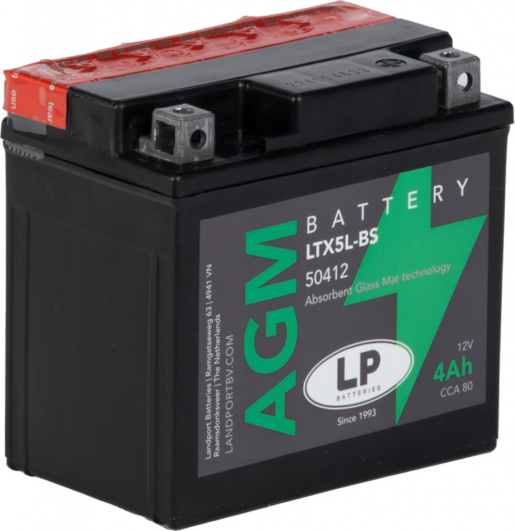 Baterie Moto LP Batteries Agm 4Ah 80A 12V LTX5L-BS