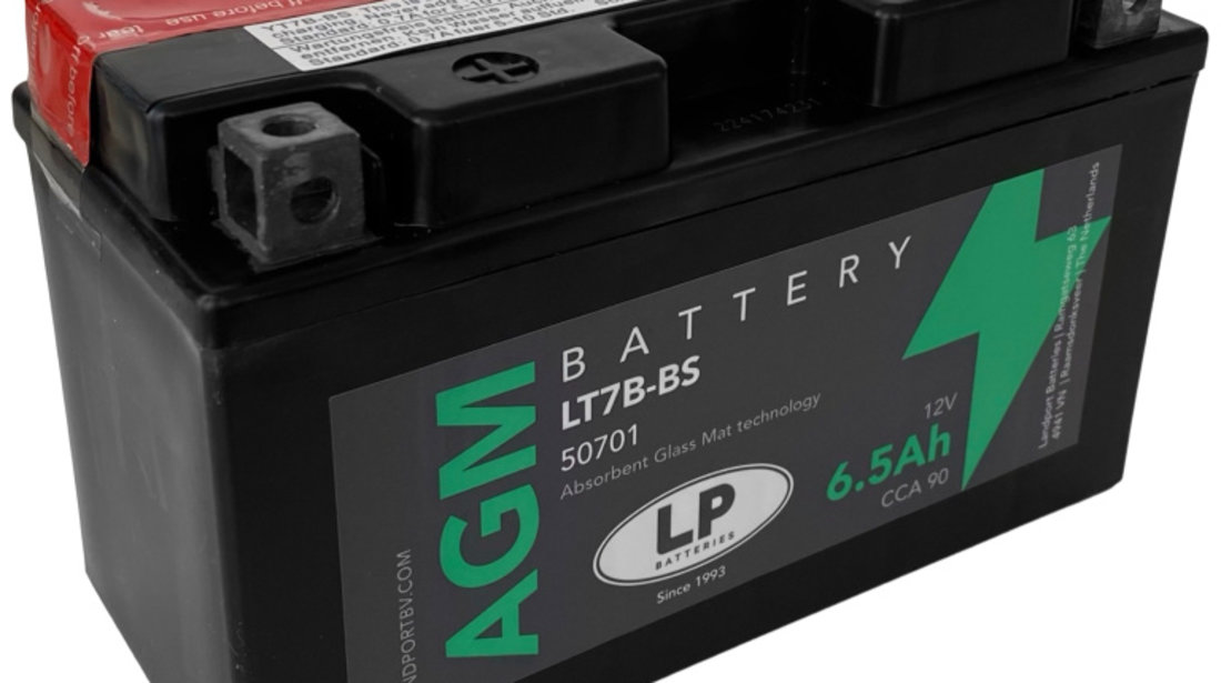 Baterie Moto LP Batteries Agm 6.5Ah 110A 12V MA LT7B-BS