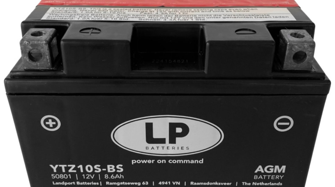 Baterie Moto LP Batteries Agm 8.6Ah 150A 12V YTZ10S-BS