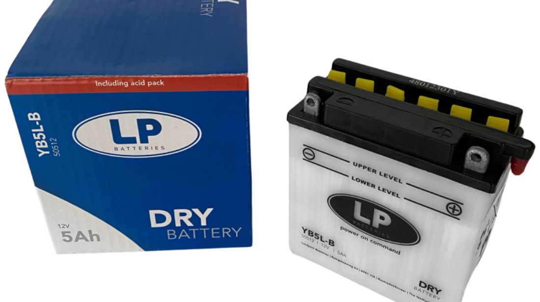 Baterie Moto LP Batteries Dry 5Ah 60A 12V MD LB5L-B