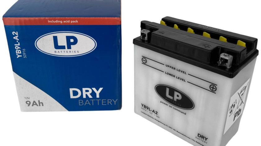 Baterie Moto LP Batteries Dry 9Ah 120A 12V MD LB9L-A2