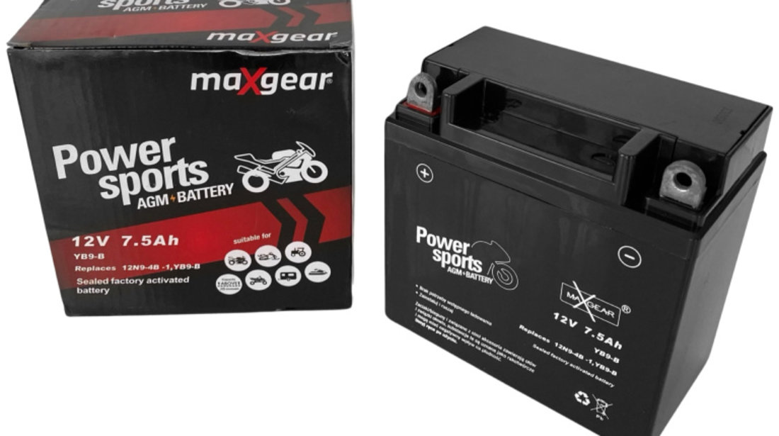 Baterie Moto Maxgear 7.5Ah 110A 12V 85-9050