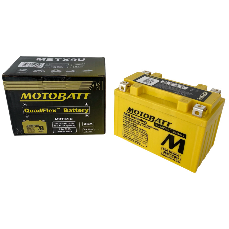 Baterie Moto Motobatt 10,5Ah 160A 12V MBTX9U