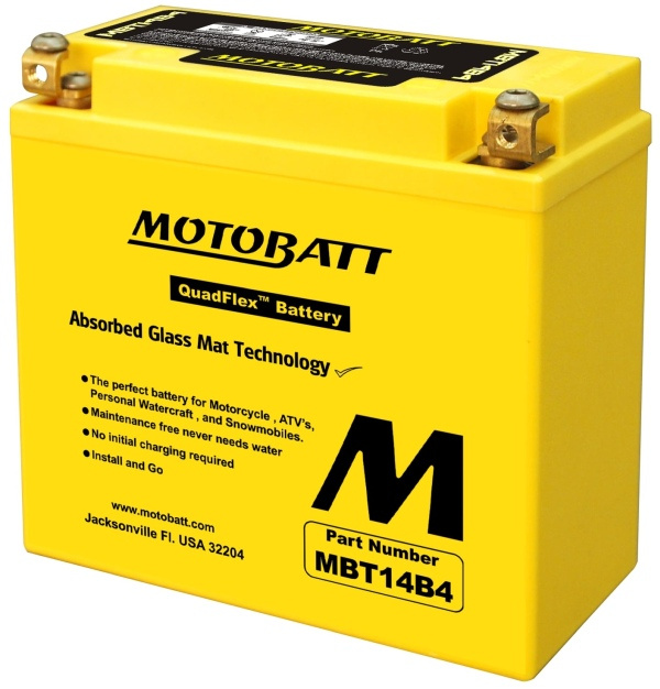 Baterie Moto Motobatt 13Ah 175A 12V MBT14B4