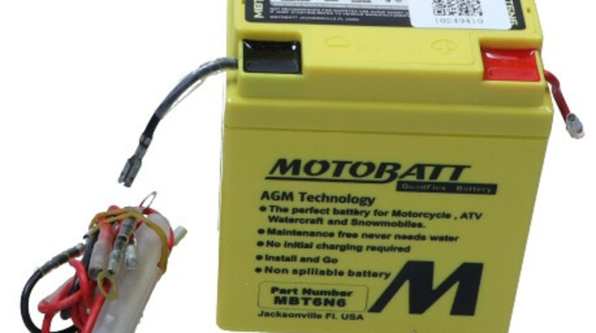 Baterie Moto Motobatt 6Ah 90A 6V MBT6N6