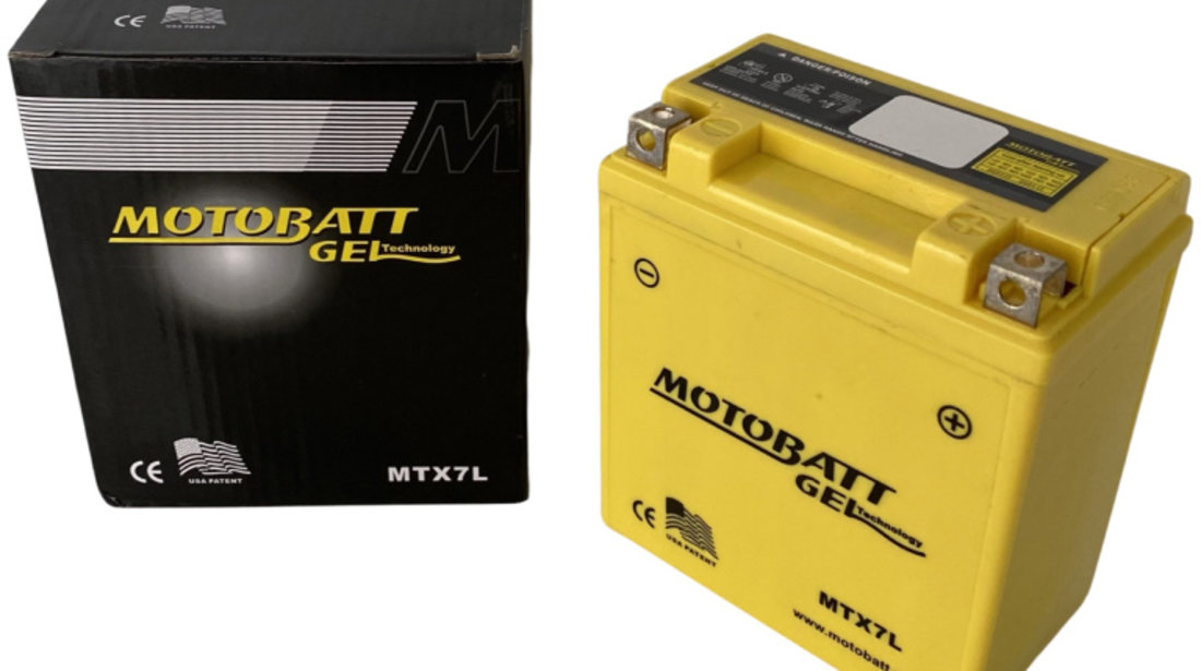 Baterie Moto Motobatt 7Ah 105A 12V MTX7L