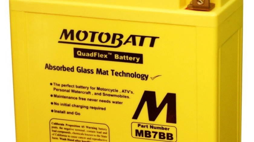 Baterie Moto Motobatt 9Ah 150A 12V MB7BB