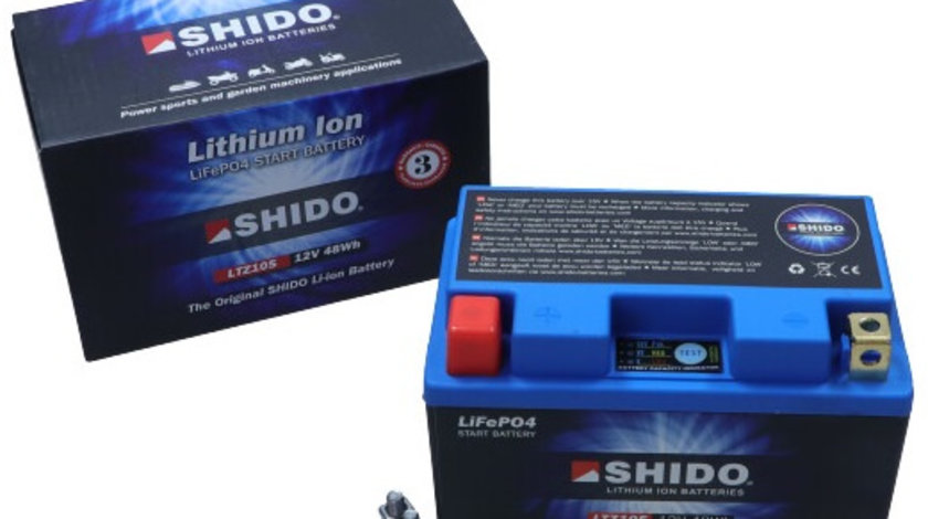 Baterie Moto Shido 4Ah 240A 12V LTZ10S LION-S-