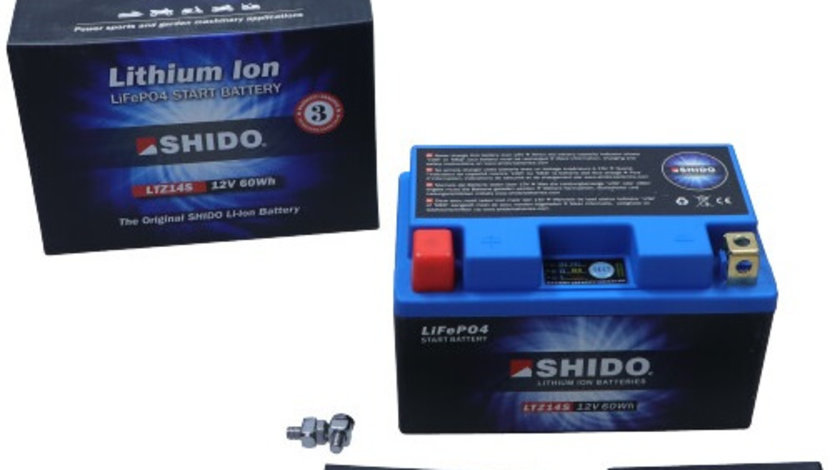 Baterie Moto Shido 5Ah 300A 12V LTZ14S LION-S-