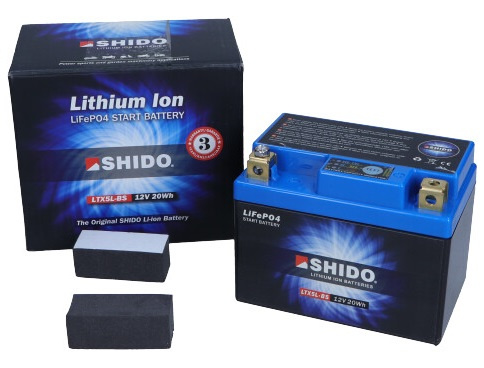 Baterie Moto Shido 6Ah 95A 12V LTX5L-BS LION-S-