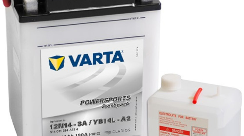 Baterie Moto Varta Powersports 11Ah 12V 12N10-3B VARTA FUN