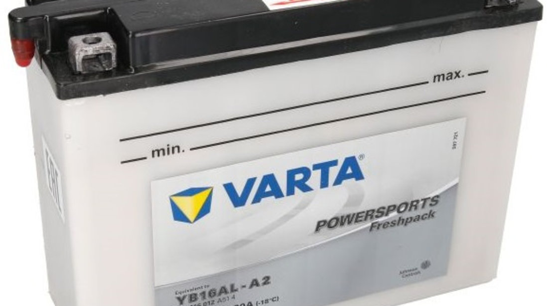 Baterie Moto Varta Powersports 16Ah 12V YB16AL-A2 VARTA FUN