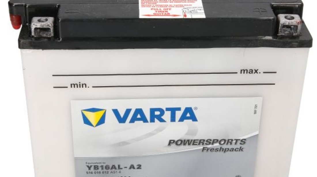 Baterie Moto Varta Powersports 16Ah 12V YB16AL-A2 VARTA FUN