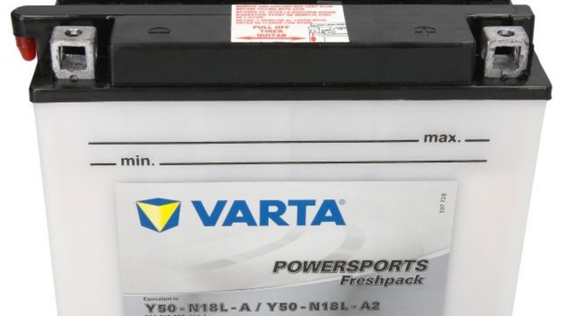 Baterie Moto Varta Powersports 20Ah 12V Y50-N18L-A2 VARTA FUN