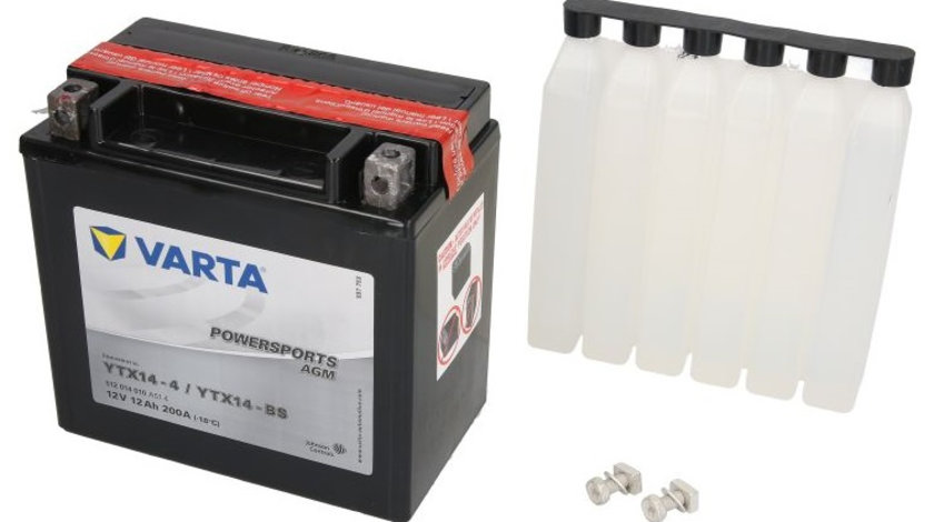 Baterie Moto Varta Powersports Agm 12Ah 12V YTX14-BS VARTA FUN