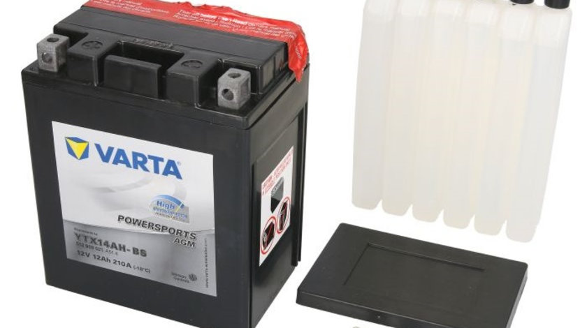 Baterie Moto Varta Powersports Agm 12Ah 12V YTX14AH-BS VARTA FUN