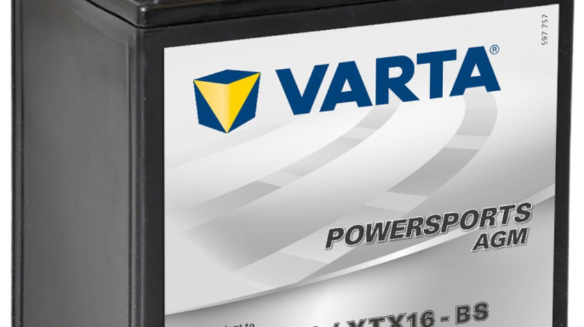 Baterie Moto Varta Powersports Agm 14Ah 12V YTX16-BS 514902021I314