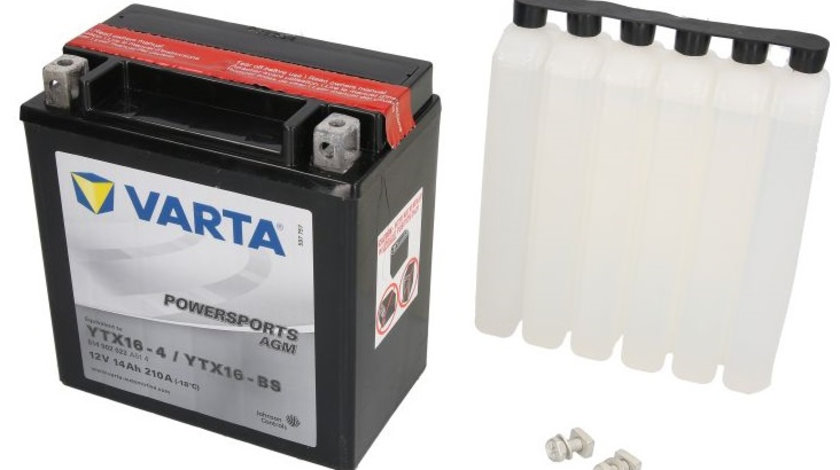 Baterie Moto Varta Powersports Agm 14Ah 12V YTX16-BS 514902021I314